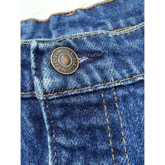Vtg Levis 517 0217 Orange Tab Jeans 36x34 actual 34x32 dark straight leg mens - Picture 6 of 12